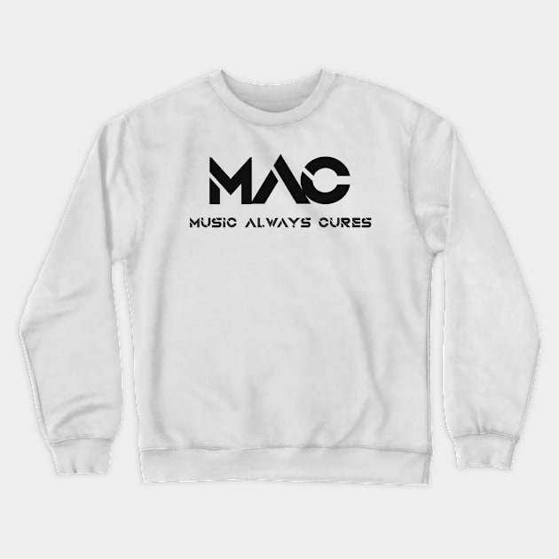 MAC Logo (Black) Crewneck Sweatshirt by Ryan Tiffin